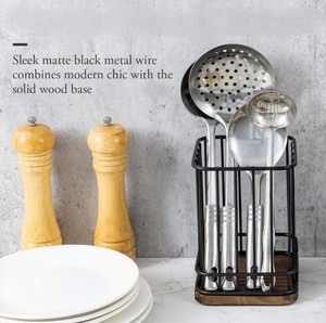 Premium Stylish Design Metal Wire Square Cutlery Holder Tableware Cutlery Stand - Product Image 4