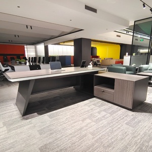 Escritorios Ejecutivos de Oficina Modernos Modulares de Madera MDF Marrón Meizhige, Garantía de 3 Años, Oficina Comercial, Oficina Modular - Product Image 3