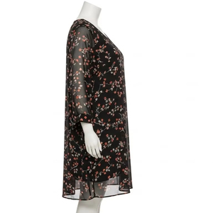 ชุดเดรสชีฟองไซส์ใหญ่สำหรับผู้หญิง ผ้าเบาสบาย ระบายอากาศดี ดีไซน์พลิ้วไหว เหมาะสำหรับใส่ในชีวิตประจำวัน ชุดฤดูร้อน เสื้อผ้าแฟชั่น - Product Image 2