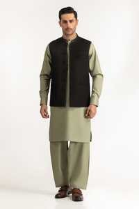 Último diseño ropa islámica hombres Shalwar Kameez con bolsillos laterales nueva moda Pakistán indio hombres Salwar Kameez conjunto - Product Image 4