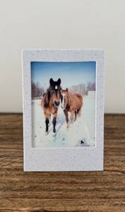 Cadre photo en marbre naturel fait à la main, gravé au laser, poli, forme personnalisée, décoration de luxe pour la maison, le bureau, élégant pour - Product Image 4