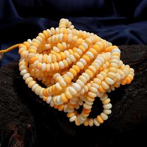 Meilleures ventes de perles de pierre d'opale orange naturelle de 16 pouces pour la fabrication de colliers et de bracelets créatifs - Product Image 5