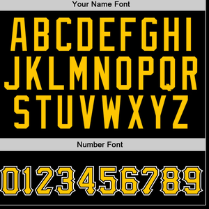 เสื้อสเวตเตอร์สวมหัวมีฮู้ดพิมพ์ซับลิเมชันสีเหลืองสีดำตามสั่งชุดทีมออกแบบโลโก้ได้ตามต้องการสำหรับผู้ชายผู้หญิง - Product Image 5