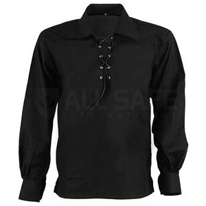 2025 nouveau style traditionnel écossais Ghillie chemises pour enfants 100% coton haute qualité Options personnalisées - Product Image 1