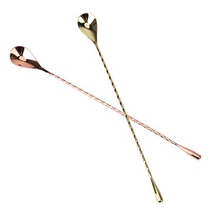 40cm Stainless Steel <b>Cocktail</b> <b>Stirrer</b> Bar for Party Bartending & Home Use Mixing Spoon & PC Material - Product Image 1