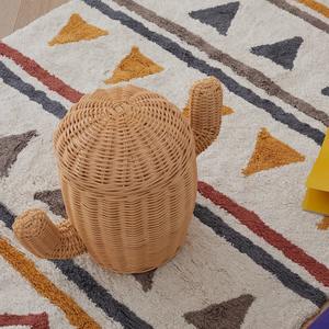 Panier-cadeau en rotin de fruits naturels, panier de rangement écologique en forme de cactus, décoration de la maison, prix bon marché, vente en gros - Product Image 3