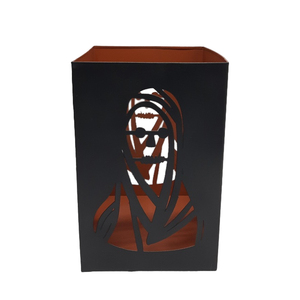 Tarro de Metal decorativo de moda para artículos de Halloween con tapa, Color negro mate para el hogar, decoración de Halloween personalizada a granel - Product Image 4