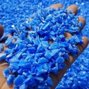 Déchets HDPE renforcés de qualité alimentaire Rebroyés Blue Drums Déchets recyclés de qualité supérieure Granules de polyéthylène plastique Numéro de modèle - Product Image 2