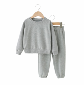 ชุดเสื้อสเวตเชิ้ตและกางเกงจ็อกเกอร์พิมพ์ลายการ์ตูน 2-in-1 บุขนแกะ ผ้าไนลอนผสมคอตตอน เอวยางยืด คอกลม อุ่นสบายสำหรับฤดูหนาว เหมาะสำหรับเด็กทุกเพศ - Product Image 5