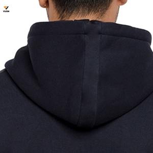 เสื้อมีฮู้ดสองชั้นวินเทจสำหรับผู้ชายเสื้อผ้าแนวสตรีทผ้าฝ้าย100% มีซิปรูดพิมพ์ลายปักกระเป๋าทุกข์ฤดูใบไม้ผลิฤดูหนาว - Product Image 4