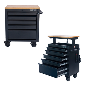 Venta al por mayor 76cm 05 Cajones Gabinete de herramientas de acero Altura ajustable Juego de herramientas rodantes Caja Taller Mecánico Garaje OEM ODM Compatible - Product Image 1