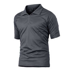 Camiseta Polo Táctica de Poliéster para Hombre 2026 con Cierre y Logotipo Personalizado, Fabricante de Ropa Deportiva y Camisas de Caza para Hombre - Product Image 5