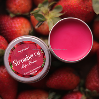 Soin des Lèvres Roses Permanent Personnalisé Crème Éclaircissante Protection Solaire au Fraise Vitamine E Baume à Lèvres Blanchissant