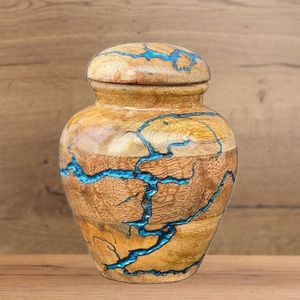 European Luxury Custom Engraved <b>Wooden</b> Pet Urn <b>Box</b> Modern Bamboo Eco-Friendly <b>Memorial</b> Ashes Burial Keepsake for Dogs Cats - Product Image 5