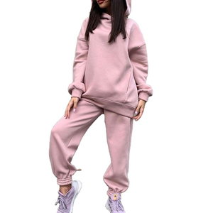 Chándal de Invierno para Mujer, con Capucha, Casual, Sólido, Grueso, Talla Grande, Personalizable, Corte Regular, Alta Calidad - Product Image 4