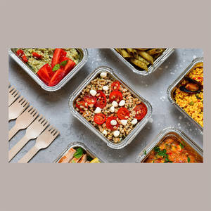 100 pièces en aluminium R29L plateau de service conteneur 4 portions 225x175H35 pour la restauration et le service alimentaire marque CONTITAL - Product Image 6