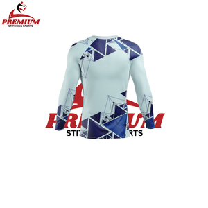 Venta al por mayor de protectores contra sarpullidos con logotipo personalizado de secado rápido de compresión de manga corta para Fitness - Product Image 2