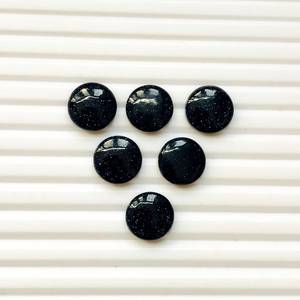 6 Pieces Blue Sunstone Cabochon Gemstone Lot Round Hydro Quartz Polished Stones for Jewelry Making - Product Image 6