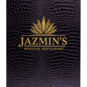 Cubierta de Menú de Cuero Croco para Cafetería, Bar, Restaurante, Hotel, Porta Menús en Formato de Libro, Suministros de Calidad para Restaurantes, Marca NJ - Product Image 1