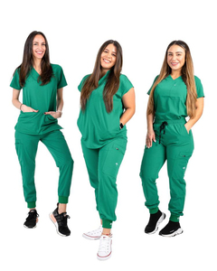 Ensembles de blouses médicales pour femmes en polyester/coton tissé, anti-plis, avec détection d'aiguilles et thermocollage sans couture, pour usage hospitalier - Product Image 3