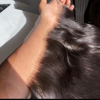 Vente en gros 100 pour cent de cheveux humains vierges naturels 13x4 perruque frontale en dentelle cheveux Remy indiens non transformés pour femmes noires