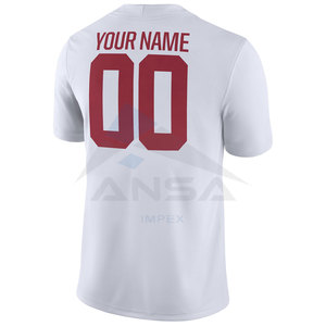 เสื้อฟุตบอลอเมริกันแบบสั่งทำพิเศษ ดีไซน์มืออาชีพ ผ้าโพลีเอสเตอร์ แขนสั้น พิมพ์ลายด้วยเทคนิคคุณภาพสูง ชุดทีมคุณภาพเยี่ยม - Product Image 3