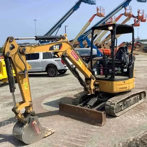 Miniexcavadora CAT 303E CR en buen estado, excavadora pequeña hidráulica compacta sobre orugas para trabajos de construcción y paisajismo. - Product Image 1