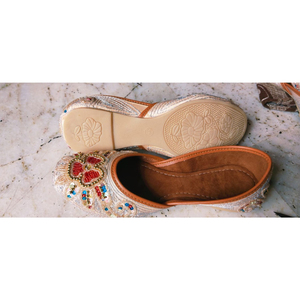 Wholesale Bulk Wholesale Fancy Khussa Shoes Good Quality Stylish Khussa for Women's <b>Slipper</b> Clear Slip Women Khussa - Product Image 4