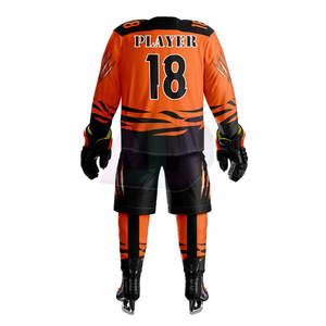 Uniforme de hockey sur glace pour équipe sportive, respirant, évacuant l'humidité, 100% polyester, conçu pour les séances d'entraînement, performance constante - Product Image 4