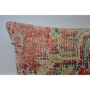 12x36 Inch Wool Kantha <b>Pillow</b> Multicolor Paisley Patchwork Vintage Woven Pattern - Product Image 2