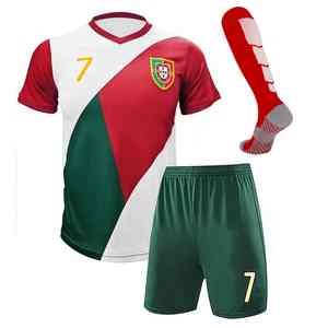 Kit de pantalones cortos de camiseta de fútbol para hombres y mujeres, uniformes de equipo personalizados, OEM Proveedor de Ropa de fútbol, conjuntos de fútbol juvenil al por mayor - Product Image 1