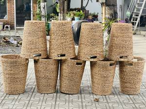 New Arrival Eco-Friendly Multi-Purpose Storage <b>Basket</b> Made Vietnamese Water Hyacinth Handcrafted Natural Color for Storage - Product Image 5