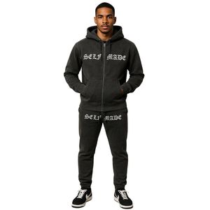 Pantalon de survêtement unisexe noir délavé à l'acide Streetwear Joggers avec taille élastique Premium Heavyweight Fleece Casual Lounge Pants - Product Image 5