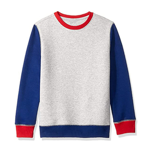 2024 nouveaux hommes à la mode Polyester/coton polaire col rond sweat personnalisé brodé solide motif conception écologique rue - Product Image 1