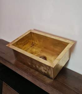 Fregadero de Latón de Superficie Lisa para un Uso Cómodo en el Baño, que Ofrece una Fácil Limpieza y un Aspecto Elegante - Product Image 5