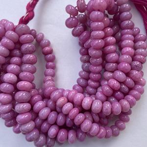 Création de bijoux, perles rondes lisses en opale naturelle teinte foncée, rose néon chaud, 6 mm, 8 mm, 10 mm, pour la fabrication de bijoux, certifiées IGI - Product Image 4