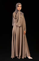 Abaya noire de style turc, pakistanais et de Dubaï, design parapluie, qualité supérieure, vêtements musulmans, faible MOQ