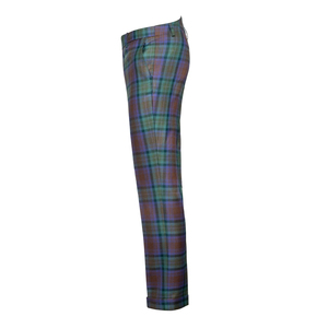 Pantalon entièrement personnalisé avec fermeture à braguette boutonnée pour homme Pantalon en tartan de haute qualité avec logo personnalisé pour homme - Product Image 3
