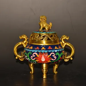 Brûleur d'encens Bakhoor en laiton artistique pour la décoration religieuse de la maison, durable, résistant à la chaleur, 100% naturel et au design élégant - Product Image 6