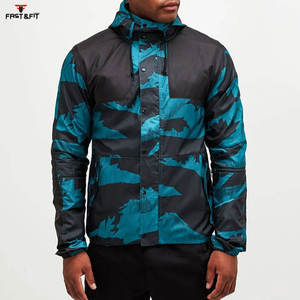 Confortable et élégant nouveauté hommes mode fermeture éclair poche manteau de pluie imperméable à capuche veste de pluie - Product Image 3