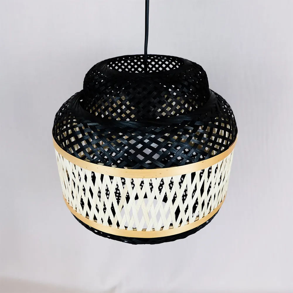 Best Price Hand-made Bamboo Lamp Southeast Asian Style Chandelier Woven Pendant Lights Bamboo Lamp From Vietnam