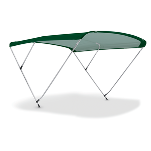Nettuno Marine Equipment Bimini Top Sport 3-Arches Bateau Couverture 20mm Diamètre Tube En Acier Inoxydable Noir Nylon Joints Renforcés - Product Image 1