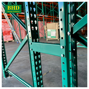 Calidad estándar Nuevo Vietnam Hecho Personalizado Altura Bracing EE. UU. Almacén de acero más vendido RAL6000 Stock Manipulación Estante de paletas - Product Image 2