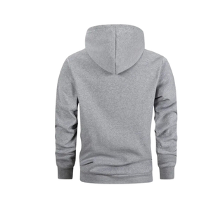 100% Cotton <b>Men's</b> Hooded Sweatshirt Solid Color Pullover Top for Spring Autumn & Winter Casual Sports <b>Hoodie</b> - Product Image 2