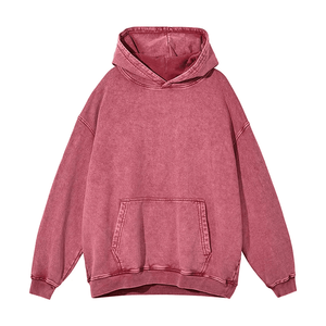Sudadera con Capucha Extra Grande, Lavada al Ácido, Estilo Vintage, con Estampado Digital y Bolsillo para Hombre, 100% Algodón Grueso, para Invierno - Product Image 6