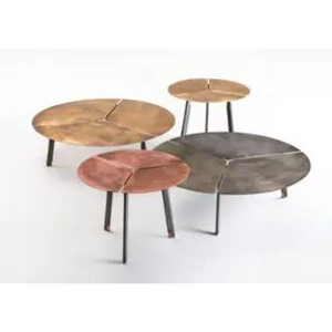 Mesas de centro y auxiliares de lujo, chapadas en oro de alta calidad, hechas de metal, para el hogar, hotel o sala de estar, procedentes de la India. - Product Image 4