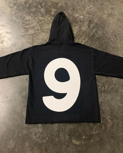 Personalizado al por mayor fabricante 100% algodón de peso pesado Crop de gran tamaño de manga larga transpirable invierno sólido sudaderas con capucha de los hombres - Product Image 2