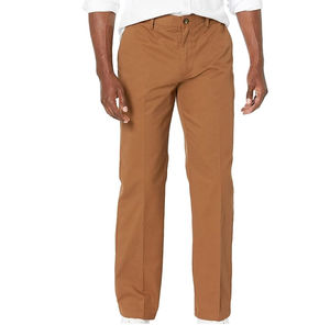 Chinos en coton stretch slim pour homme, taille haute, fermeture éclair, imperméable, séchage rapide, look personnalisé, fabriqué avec les meilleurs matériaux - Product Image 1