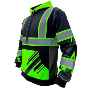Wholesale Oem Price <b>Working</b> Safety Wear Digital Printing <b>Men's</b> Reflective Safety <b>Hoodie</b> for Sale Waterproof Safety Jackets - Product Image 3