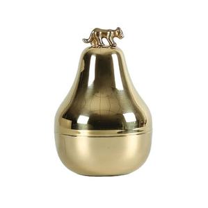 Metal Candle <b>Holder</b> Round Shape <b>Hammered</b> Design Deep Container Wax Pot Candle Votive for Home and Festivals Light With Lid - Product Image 5